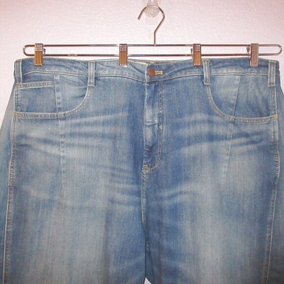 Anthropologie Pilcro The Kenna Barrel Jeans Size 22W High Rise Wide Leg Denim - Picture 2 of 11